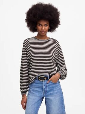 Madewell Long Balloon sleeve crewneck tee